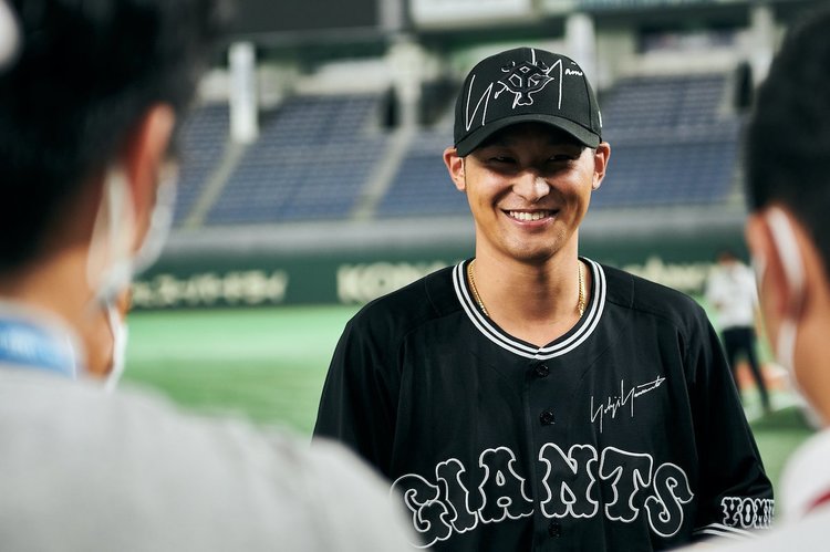 Yoji Yamamoto コラボ ジャイアンツ ベースボールキャップ - 帽子