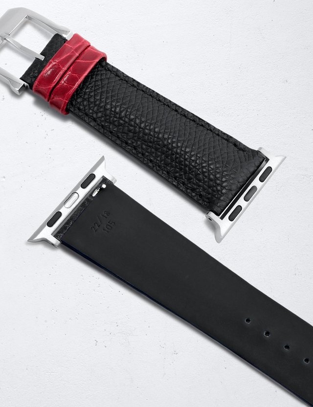 買い正規店 カミーユフォルネ ベルト 22mm ブラック Apple Watch - 時計