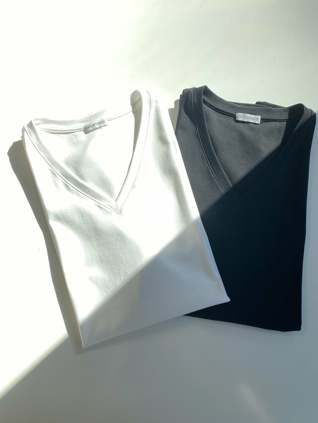 サトシーノ日記】クロスクローゼットで究極のVネックTシャツを作ります