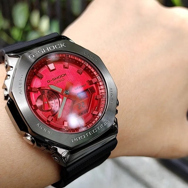 G-SHOCK カシオスタンダード レッド 腕時計(デジタル 