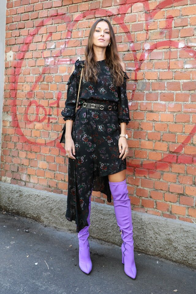こんな女性に踏まれたい ドs全開 黒と紫で作るミラノコーデ Forza Style ファッション ライフスタイル フォルツァスタイル